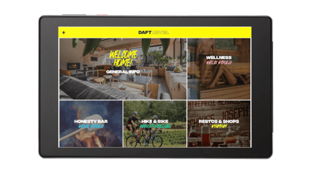 Daft Hotel Tablet Mock-Up