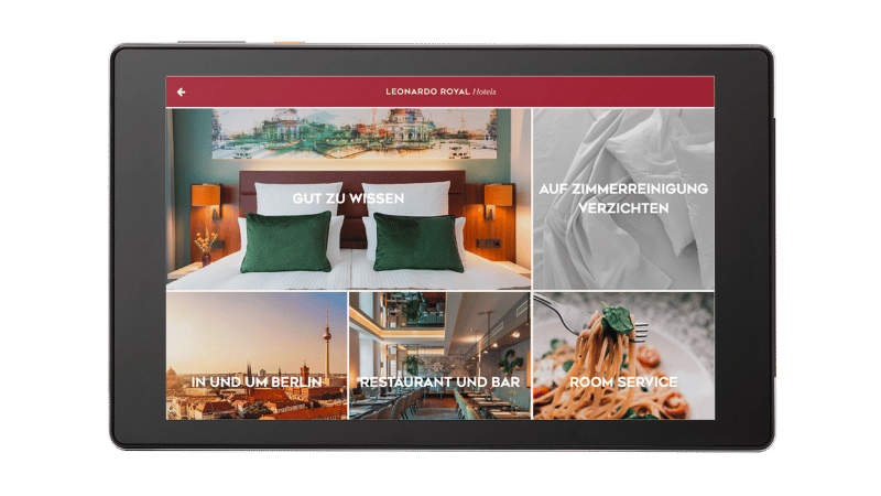 Leonardo Hotel Tablet Mock-Up