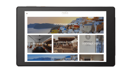 Nous Santorini Hotel Tablet Mock-Up 16_9