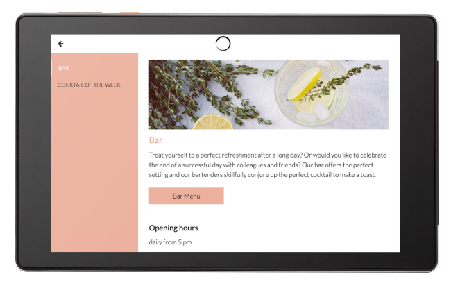 Design+Lifestyle Template Bar Reservation