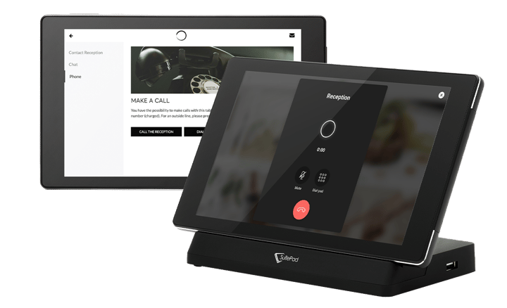 SuitePad VoIP calling interface mockup
