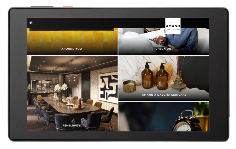 SuitePad Installation Amano Hotel London