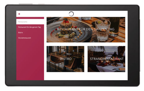 SuitePad für Ferienhotels am Meer