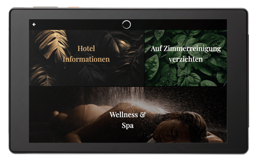 Designbeispiel SuitePad für Luxushotels
