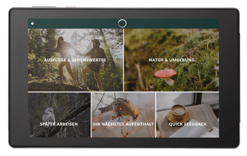 Designbeispiel SuitePad für Wellnesshotels