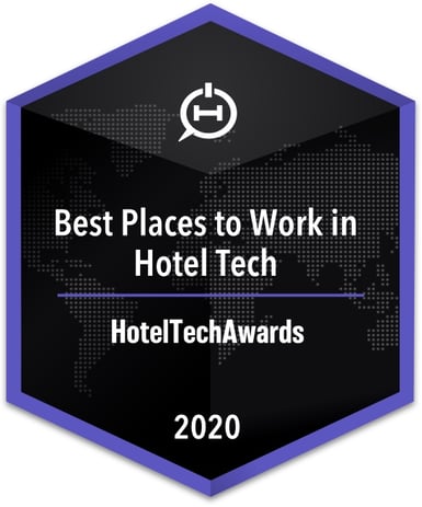 2020 Best Places to Work Badge for the HotelTechAwards