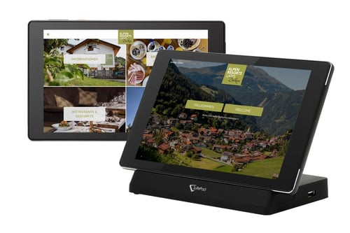 SuitePad Tablet Installation der Alpenresorts Ladis