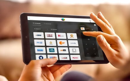 Fernbedienung für Hotelfernseher - das SuitePad Tablet inklusive SuitePad TV Control
