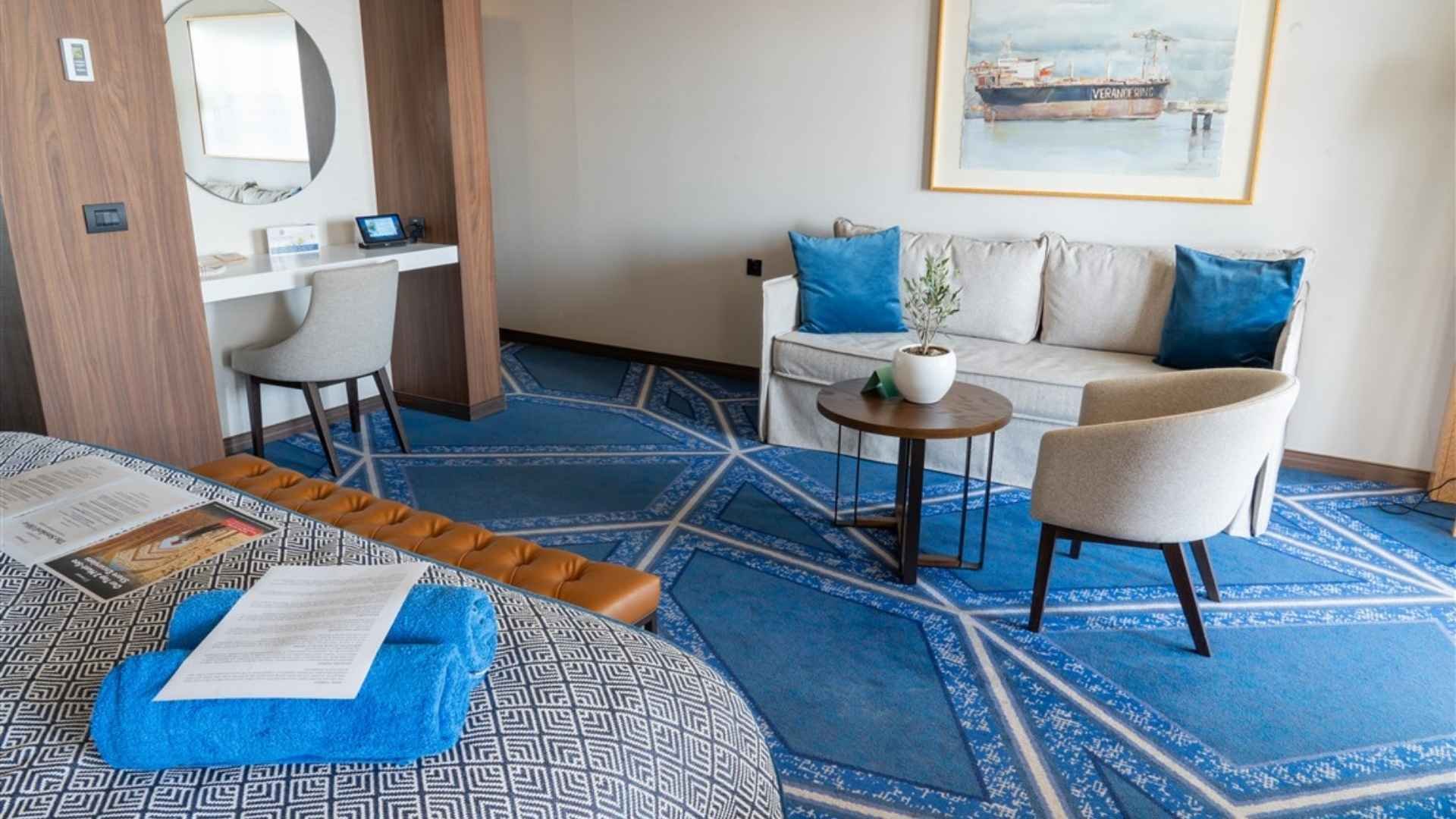 an image of a cabin in a Celestyal Cruise ship an image of a cabin in a Celestyal Cruise ship