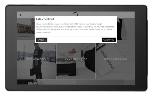 Design example SuitePad for City Hotels