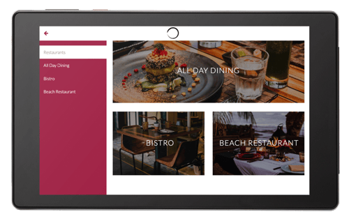 Design example SuitePad for Resort Hotels