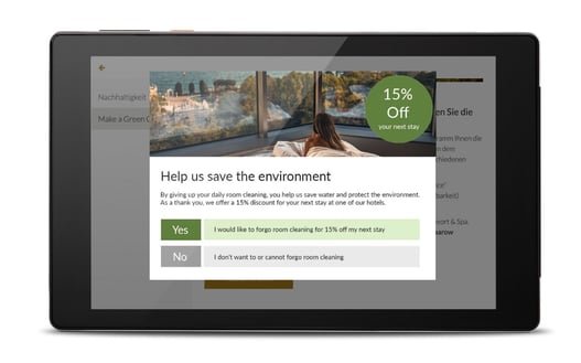 Green Option on the SuitePad