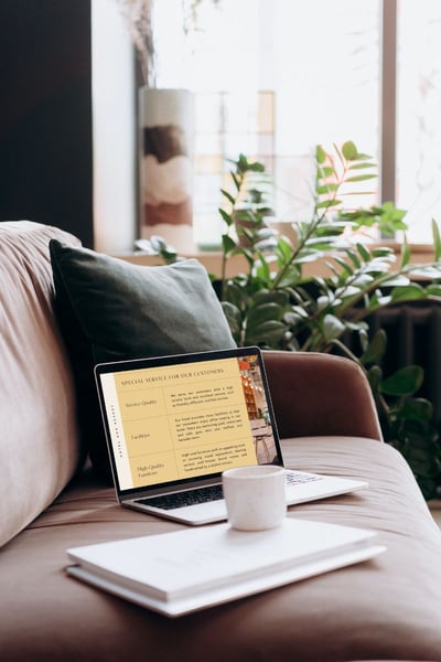 Hotelwebseite mit Beispiel-Services