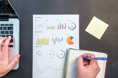 Person working out sums using big data (1)