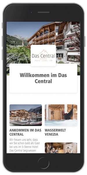 SuitePad BYOD - Pre-Stay - im Hotel Das Central