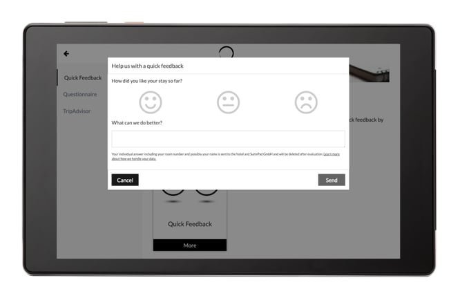 Quick Feedback function mockup image