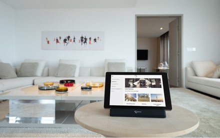 Sightseeing Information on a SuitePad tablet