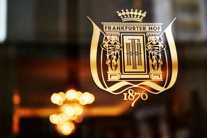 Steigenberger Icon Frankfurter Hof logo on a window
