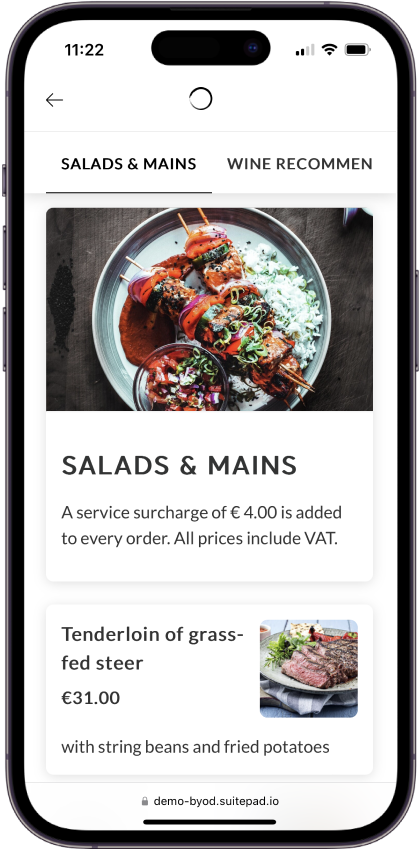 SuitePad BYOD Mockup During-Stay