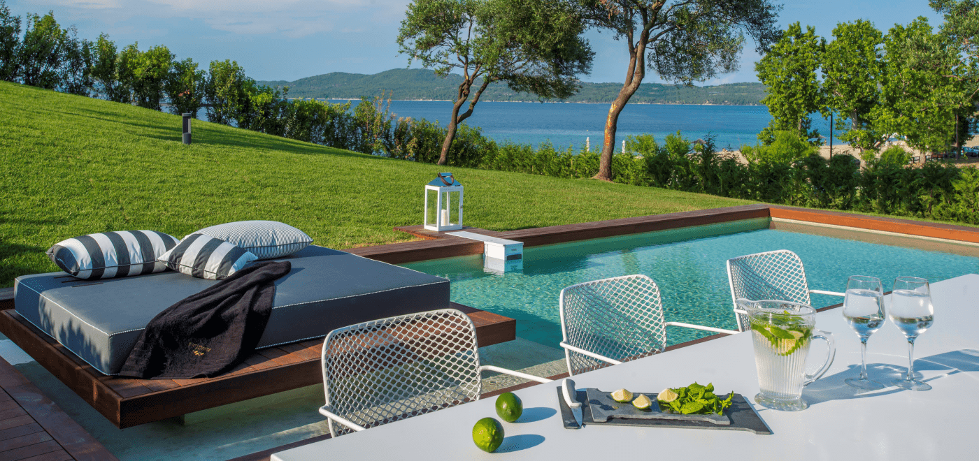 Avaton Luxury Hotel and Villas view