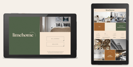 limehome auf zwei SuitePads
