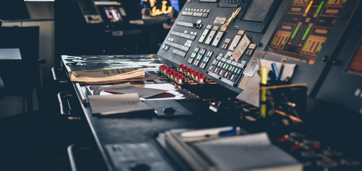 a control panel symbolizing a hotel operations department