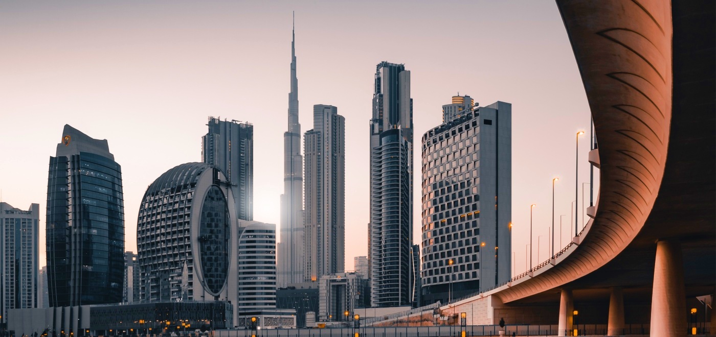 Skyline einer Stadt