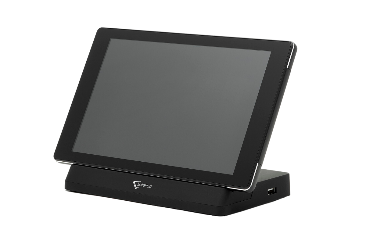 SuitePad tablet in docking station