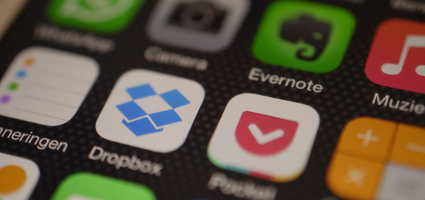 Apps on a phone screen