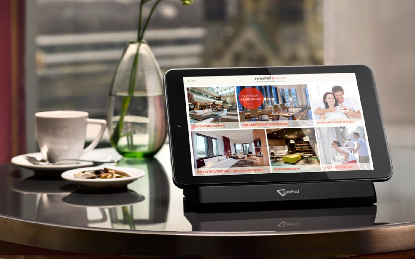 SuitePad on a table