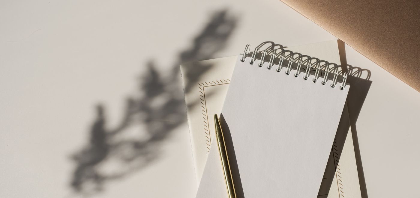 Notebook on Desk