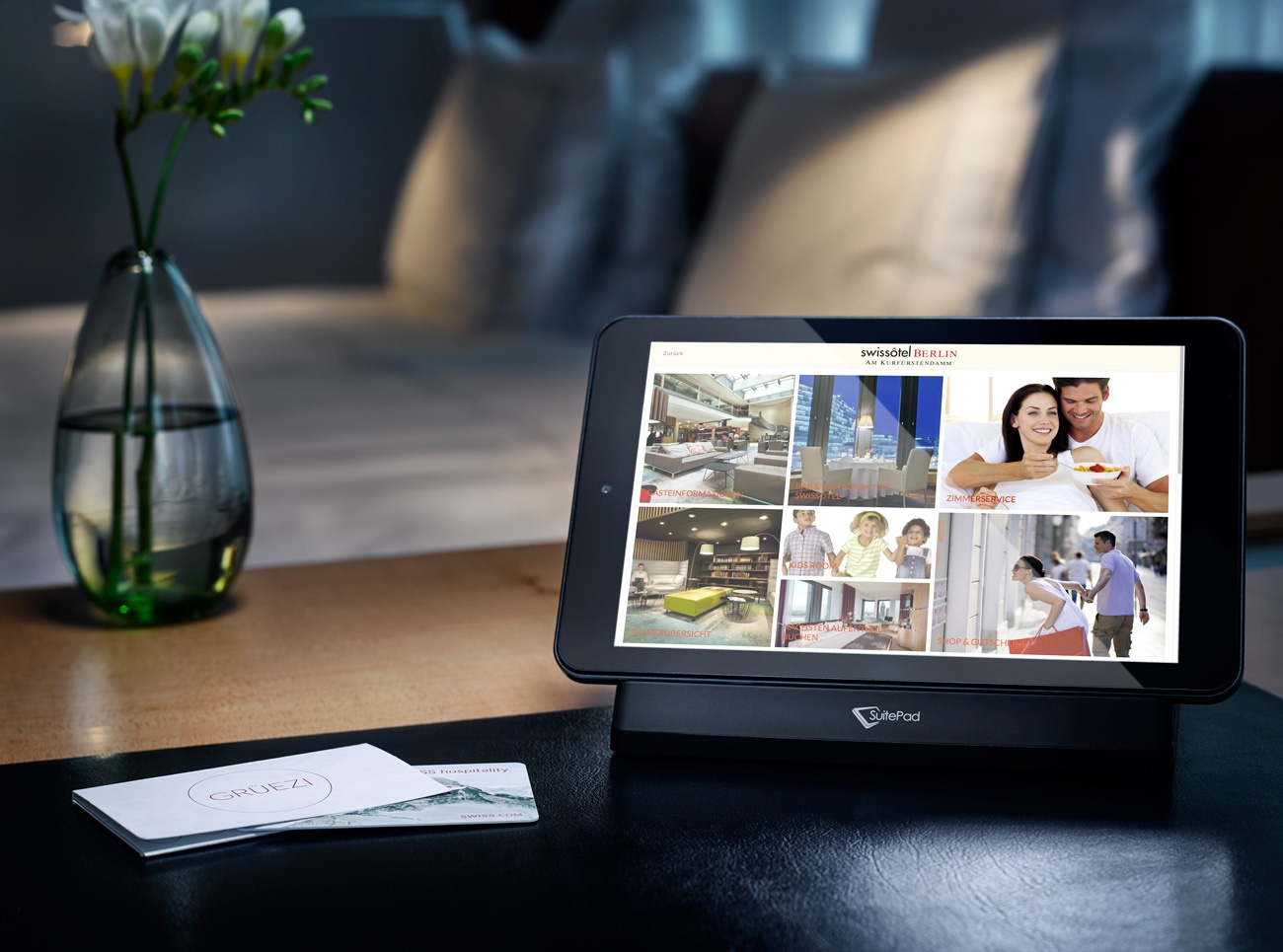 SuitePad on a table