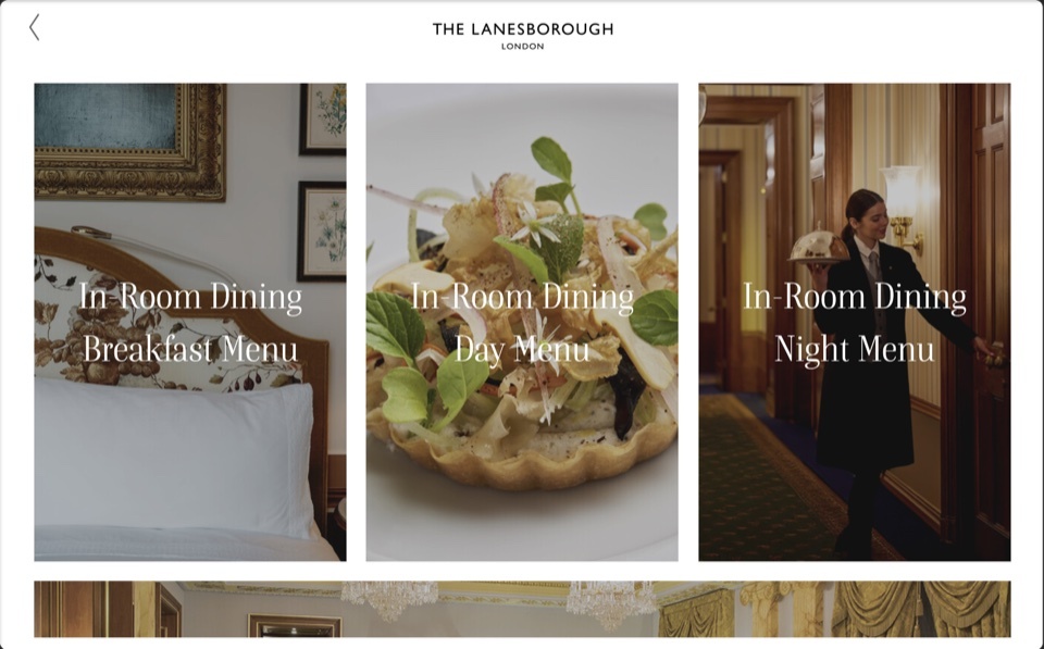 In-Room Dining Menu