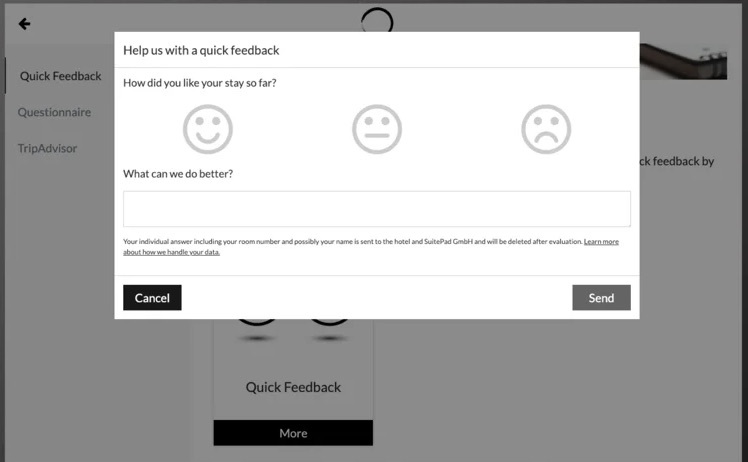 Quick Feedback with smiley faces
